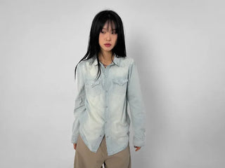 Leather T-shirt big shoulder bag