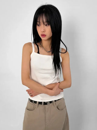 Leather T-shirt big shoulder bag