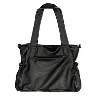 Leather T-shirt big shoulder bag