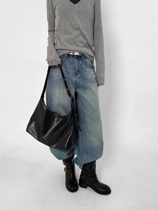 Maison V-neck Slim Knit