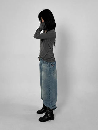 Maison V-neck Slim Knit