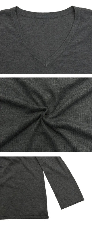 Maison V-neck Slim Knit