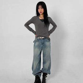 Trudy Pocket Wide Jeans