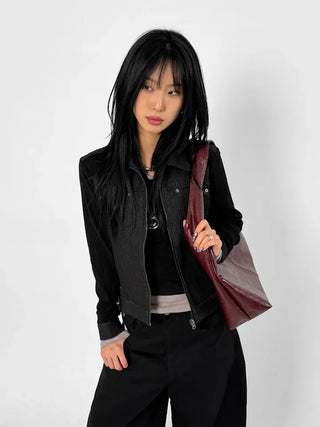 Pairing Rivet Denim Jacket