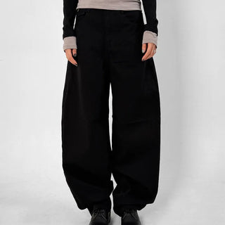 Herringbone Semi-Balloon Pants