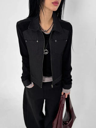 Herringbone Semi-Balloon Pants