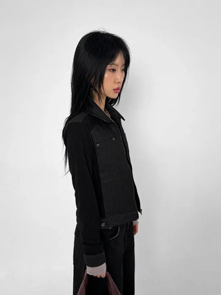 Herringbone Semi-Balloon Pants