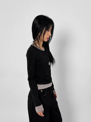Herringbone Semi-Balloon Pants