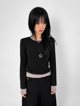 Herringbone Semi-Balloon Pants