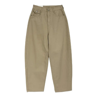 Herringbone Semi-Balloon Pants