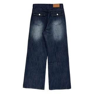 Tour Pocket Washed Wide Jeans