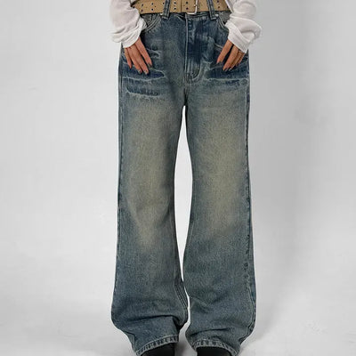 Leisure Washed Flare Jeans