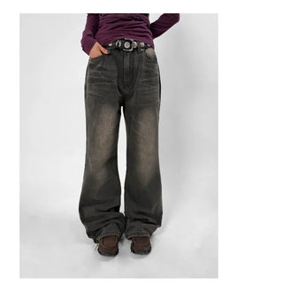 Leisure Washed Flare Jeans