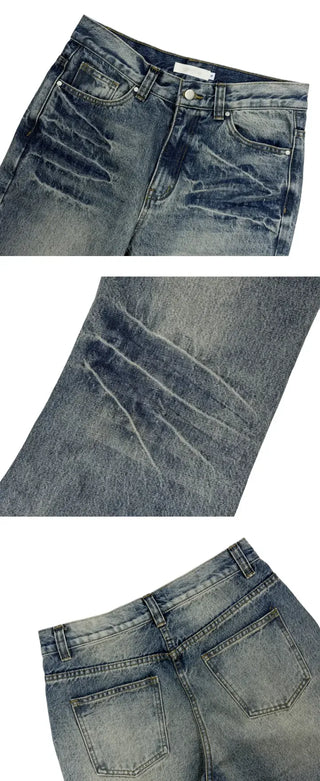 Leisure Washed Flare Jeans