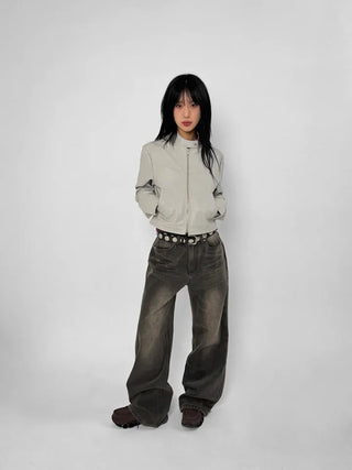 Leisure Washed Flare Jeans