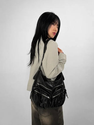 Vegan Crop Leather Jacket