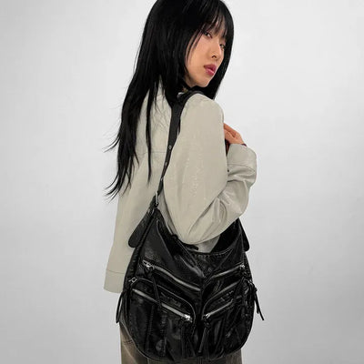 Crack Pocket Shoulder Bag