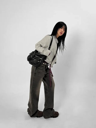 Crack Pocket Shoulder Bag