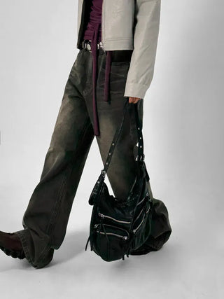 Crack Pocket Shoulder Bag