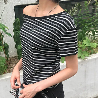 One-off striped short-sleeve tee