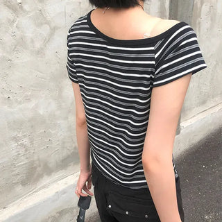 One-off striped short-sleeve tee