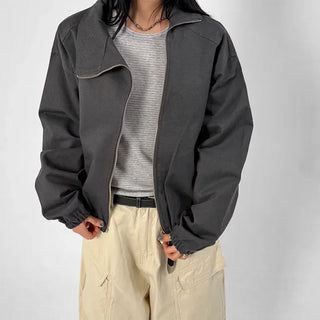 Carter Diagonal Cropped Jacket
