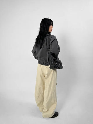 Carter Diagonal Cropped Jacket