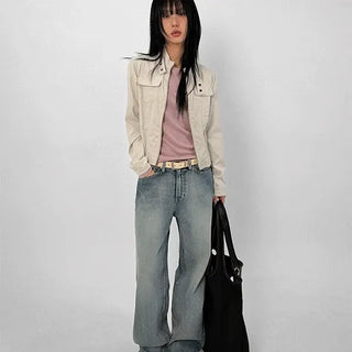 Noki Strap Biker Jacket
