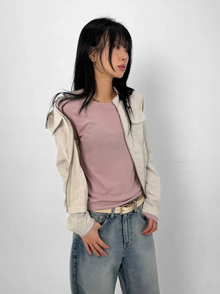 Noki Strap Biker Jacket