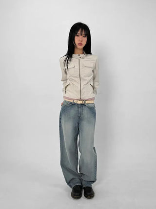 Noki Strap Biker Jacket