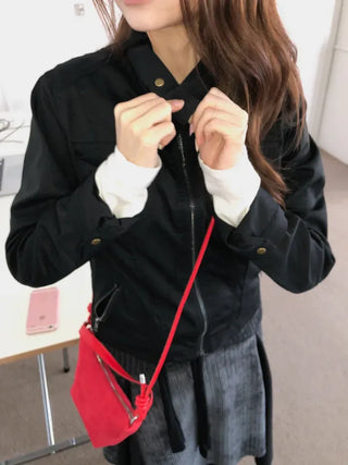 Noki Strap Biker Jacket