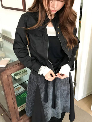 Noki Strap Biker Jacket