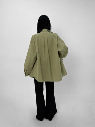 Crepe Round Long Sleeve