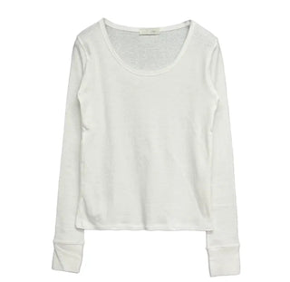 Crepe Round Long Sleeve