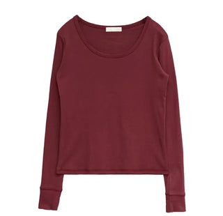 Crepe Round Long Sleeve