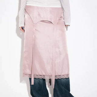 Silky Lace Long Skirt