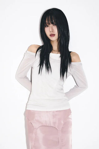 Silky Lace Long Skirt
