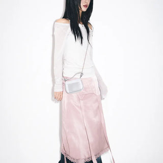 Silky Lace Long Skirt