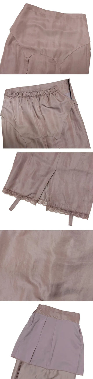 Silky Lace Long Skirt
