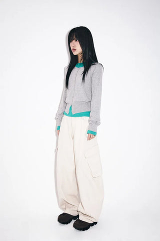 Sophie Round Wool Cardigan