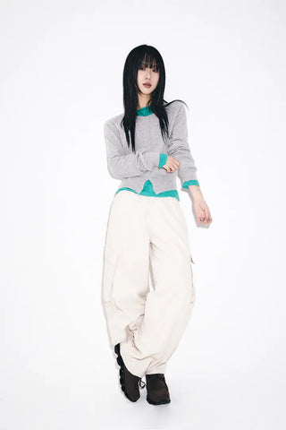 Sophie Round Wool Cardigan
