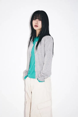 Sophie Round Wool Cardigan