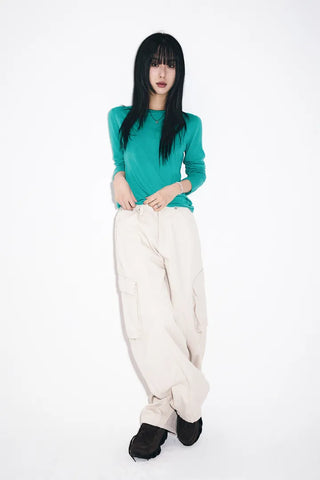 Sophie Round Wool Cardigan