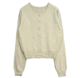 Sophie Round Wool Cardigan