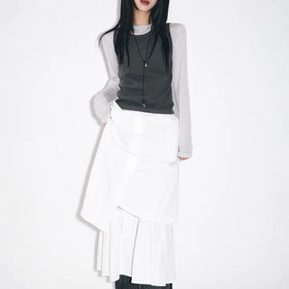 Yudi Pintuck Long Skirt