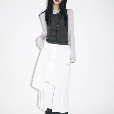 Yudi Pintuck Long Skirt