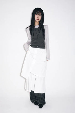 Yudi Pintuck Long Skirt