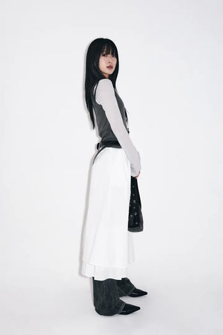 Yudi Pintuck Long Skirt