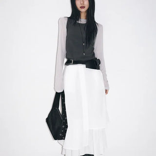 Yudi Pintuck Long Skirt