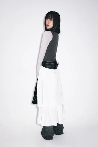 Yudi Pintuck Long Skirt